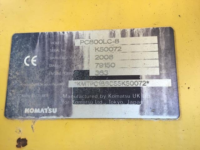 Komatsu PC800-8 - Bager gusjeničar: slika Komatsu PC800-8 - Bager gusjeničar Komatsu PC800-8 - Bager gusjeničar: slika Komatsu PC800-8 - Bager gusjeničar