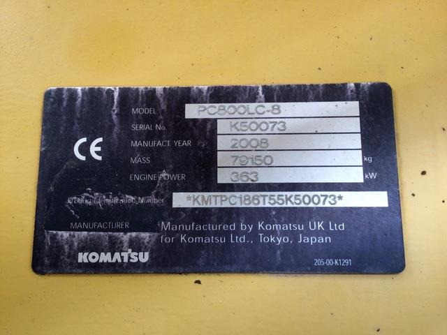 Komatsu PC800LC-8 - Bager gusjeničar: slika Komatsu PC800LC-8 - Bager gusjeničar Komatsu PC800LC-8 - Bager gusjeničar: slika Komatsu PC800LC-8 - Bager gusjeničar