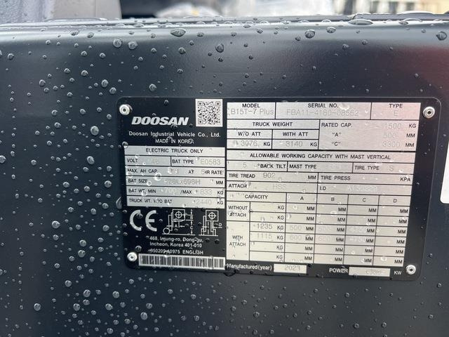 Doosan B15T-7 PLUS - Električni viličar: slika Doosan B15T-7 PLUS - Električni viličar Doosan B15T-7 PLUS - Električni viličar: slika Doosan B15T-7 PLUS - Električni viličar