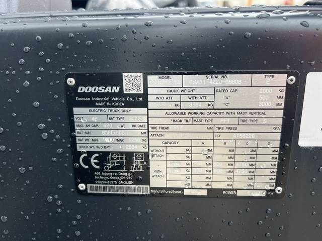 Doosan B20T-7 PLUS - Električni viličar: slika Doosan B20T-7 PLUS - Električni viličar Doosan B20T-7 PLUS - Električni viličar: slika Doosan B20T-7 PLUS - Električni viličar