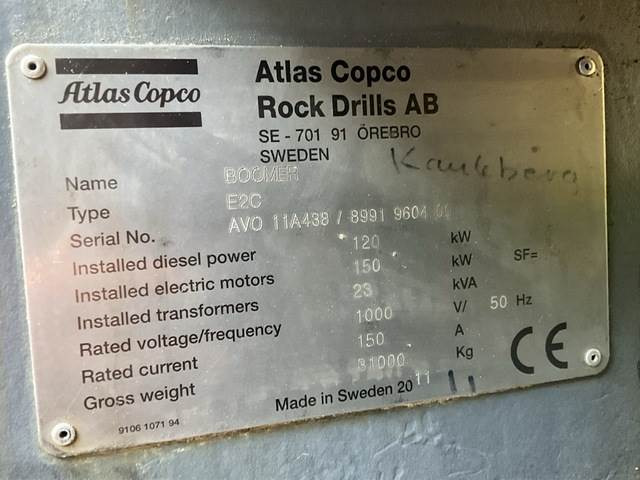 Atlas Copco E2C - Rudarski strojevi: slika Atlas Copco E2C - Rudarski strojevi Atlas Copco E2C - Rudarski strojevi: slika Atlas Copco E2C - Rudarski strojevi