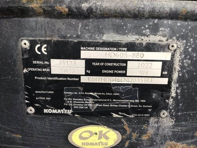 Komatsu HD605-8EU - Kruti istovarivač/ Kamion za prijevoz kamenja: slika Komatsu HD605-8EU - Kruti istovarivač/ Kamion za prijevoz kamenja Komatsu HD605-8EU - Kruti istovarivač/ Kamion za prijevoz kamenja: slika Komatsu HD605-8EU - Kruti istovarivač/ Kamion za prijevoz kamenja