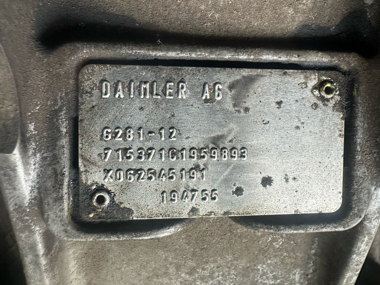 Mercedes G281-12 - Mjenjač: slika Mercedes G281-12 - Mjenjač Mercedes G281-12 - Mjenjač: slika Mercedes G281-12 - Mjenjač