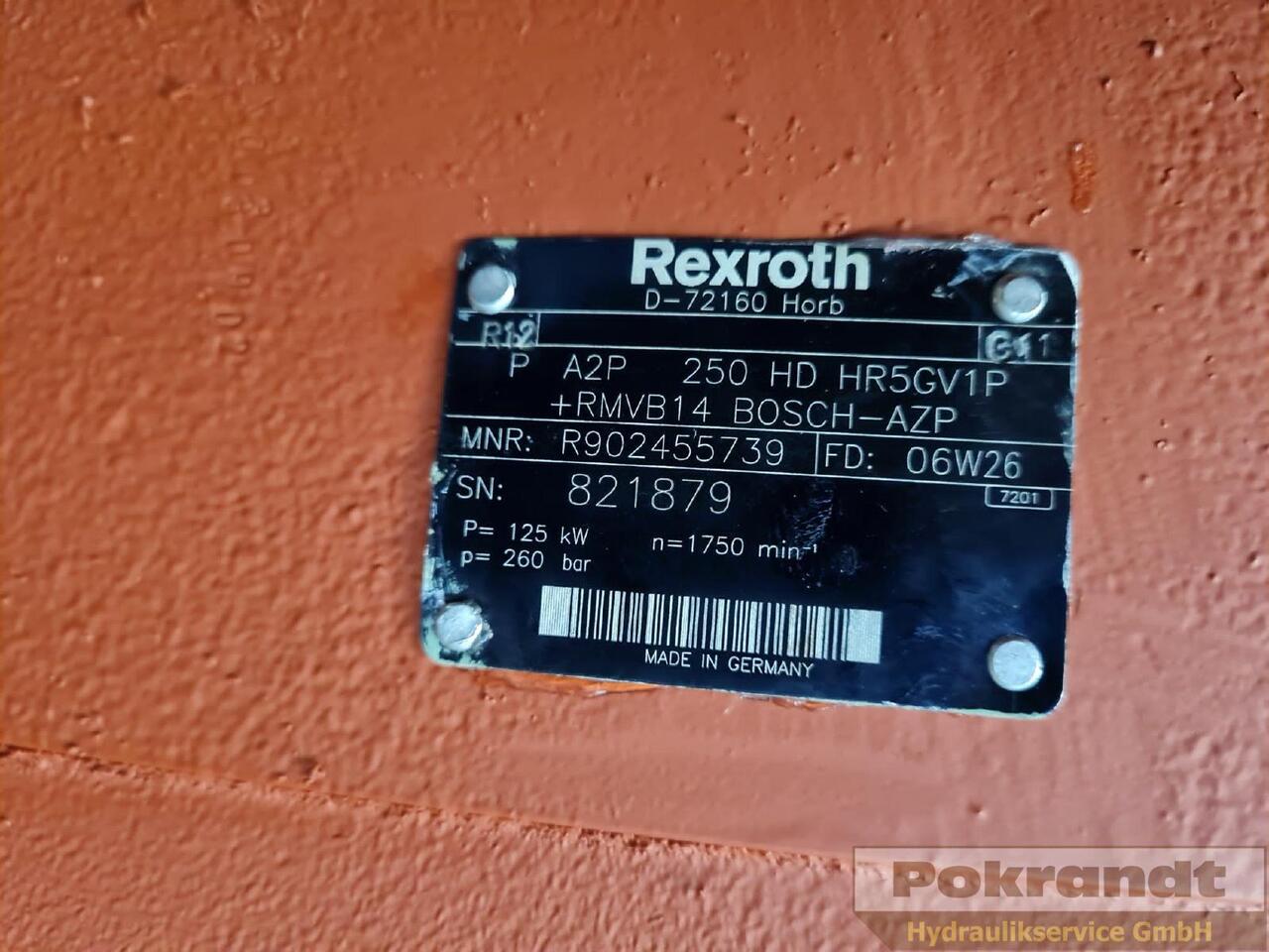 A2P250HD HR5GV1P + RMVB14 - Hidraulična pumpa: slika A2P250HD HR5GV1P + RMVB14 - Hidraulična pumpa A2P250HD HR5GV1P + RMVB14 - Hidraulična pumpa: slika A2P250HD HR5GV1P + RMVB14 - Hidraulična pumpa