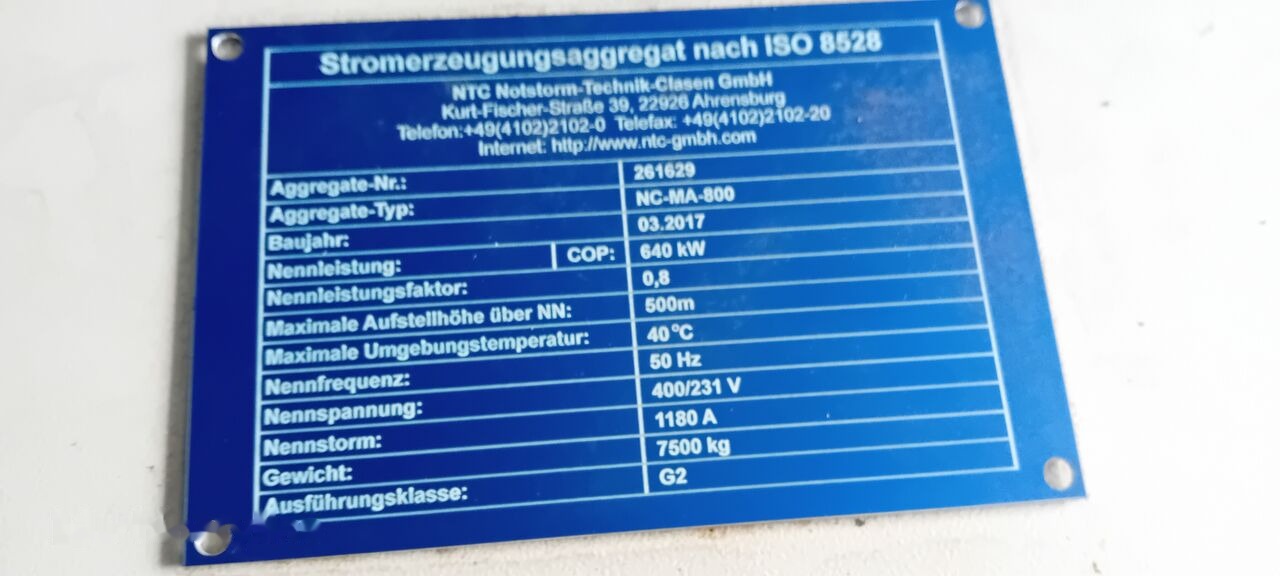 MAN Agregat Prądotwórczy Generator Stamford MAN DIESEL 640 kw 800 - Generatorski set: slika MAN Agregat Prądotwórczy Generator Stamford MAN DIESEL 640 kw 800 - Generatorski set MAN Agregat Prądotwórczy Generator Stamford MAN DIESEL 640 kw 800 - Generatorski set: slika MAN Agregat Prądotwórczy Generator Stamford MAN DIESEL 640 kw 800 - Generatorski set