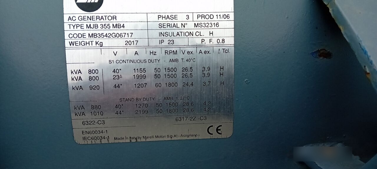 MAN Agregat Prądotwórczy Generator Stamford MAN DIESEL 640 kw 800 - Generatorski set: slika MAN Agregat Prądotwórczy Generator Stamford MAN DIESEL 640 kw 800 - Generatorski set MAN Agregat Prądotwórczy Generator Stamford MAN DIESEL 640 kw 800 - Generatorski set: slika MAN Agregat Prądotwórczy Generator Stamford MAN DIESEL 640 kw 800 - Generatorski set