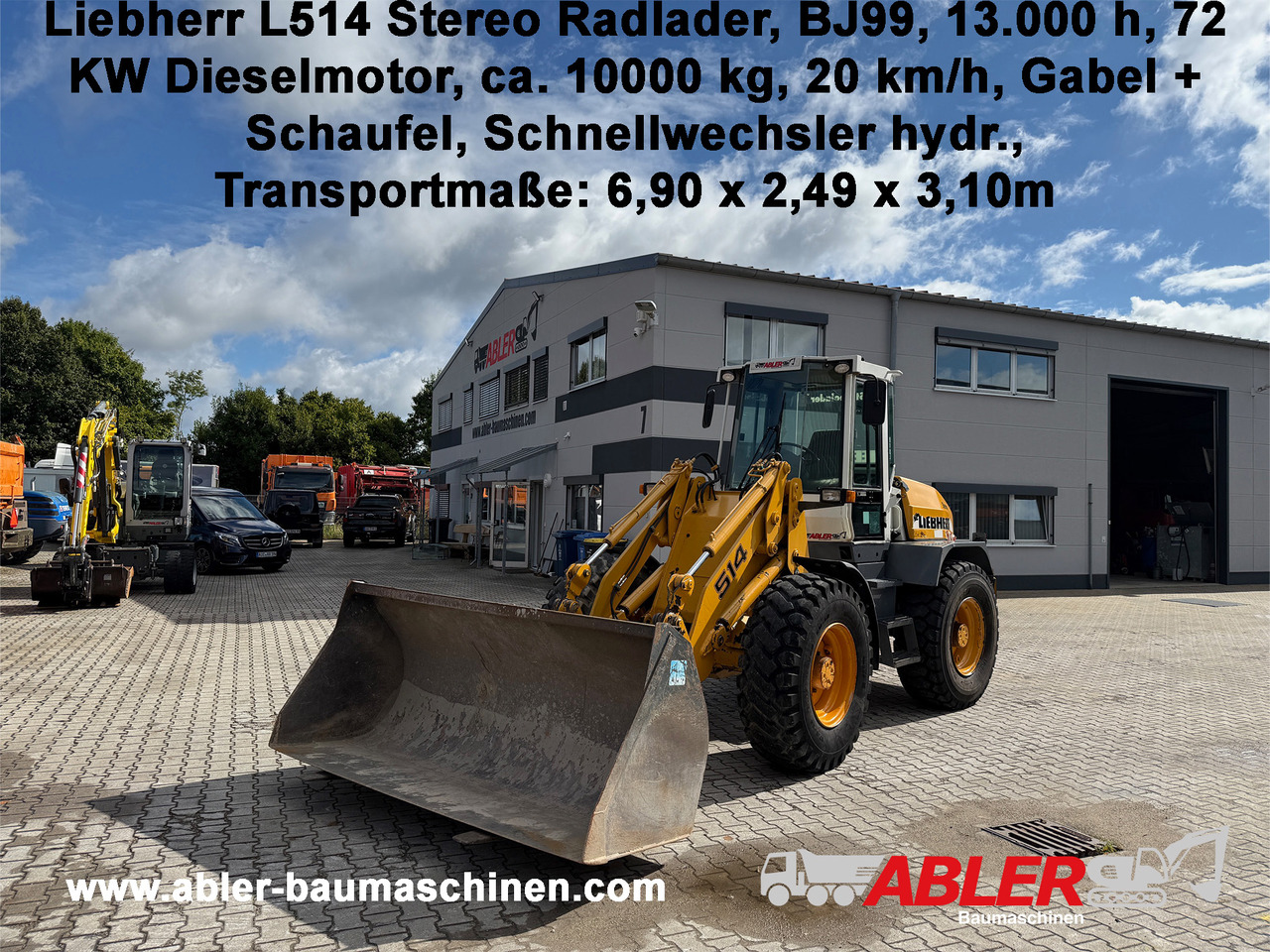 Liebherr L514 Stereo Radlader Gabel+Schaufel+SW - Utovarivač na kotačima: slika Liebherr L514 Stereo Radlader Gabel+Schaufel+SW - Utovarivač na kotačima Liebherr L514 Stereo Radlader Gabel+Schaufel+SW - Utovarivač na kotačima: slika Liebherr L514 Stereo Radlader Gabel+Schaufel+SW - Utovarivač na kotačima