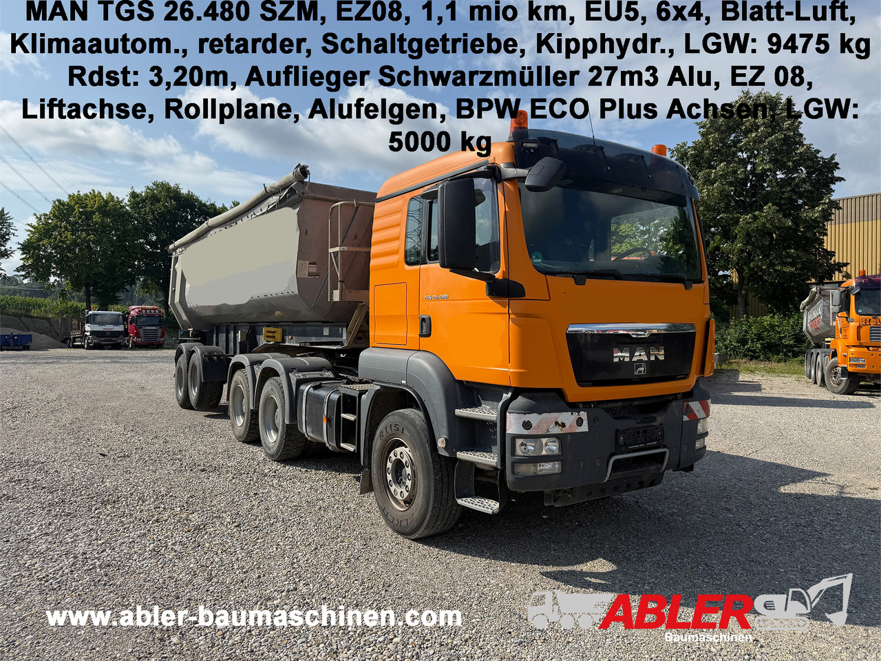 MAN TGS 26.480 SZM 6x4 mit Kippauflieger - Kiper: slika MAN TGS 26.480 SZM 6x4 mit Kippauflieger - Kiper MAN TGS 26.480 SZM 6x4 mit Kippauflieger - Kiper: slika MAN TGS 26.480 SZM 6x4 mit Kippauflieger - Kiper