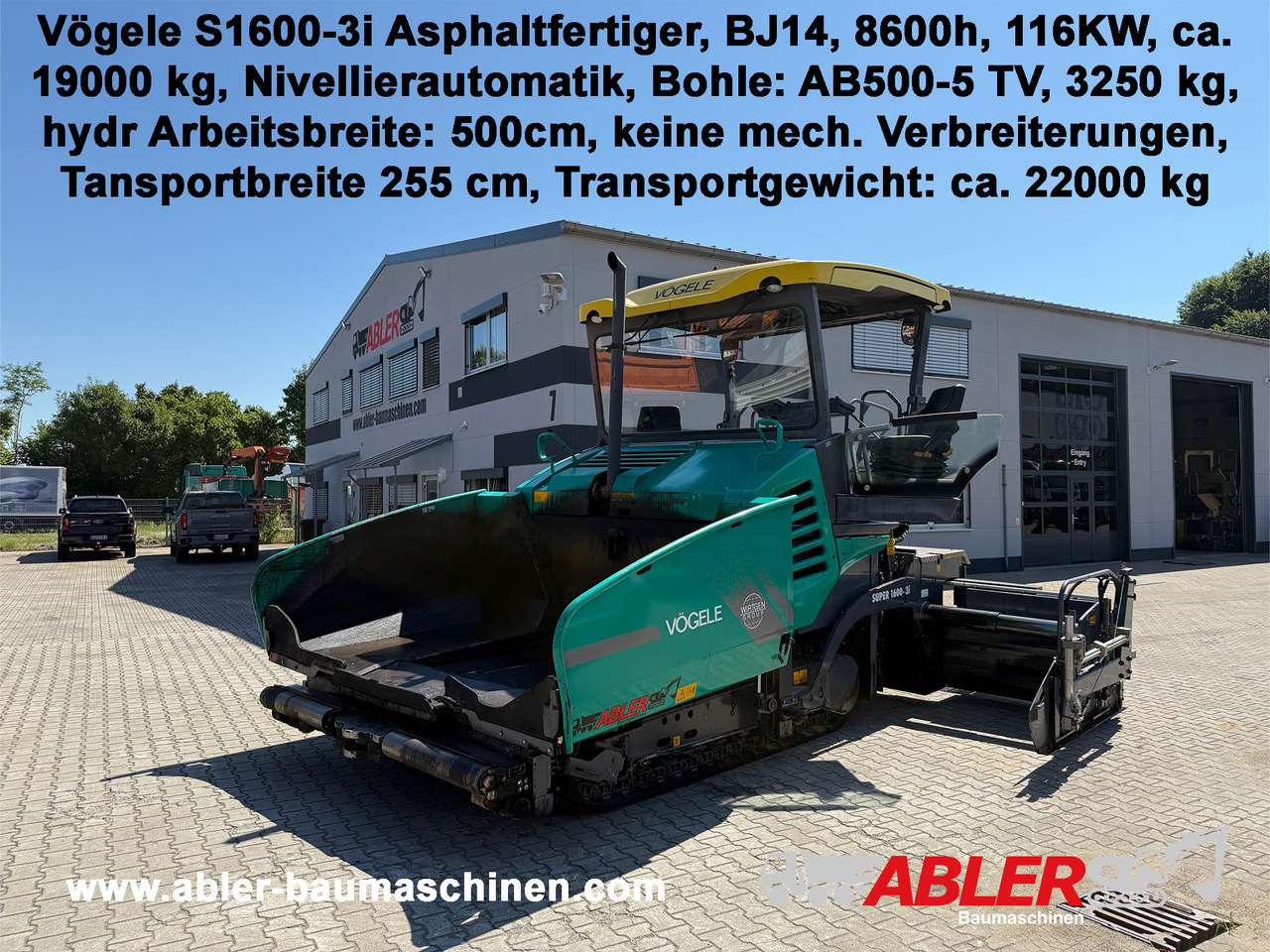 Finišer za asfalt Vögele S1600-3i Asphaltfertiger: slika Finišer za asfalt Vögele S1600-3i Asphaltfertiger