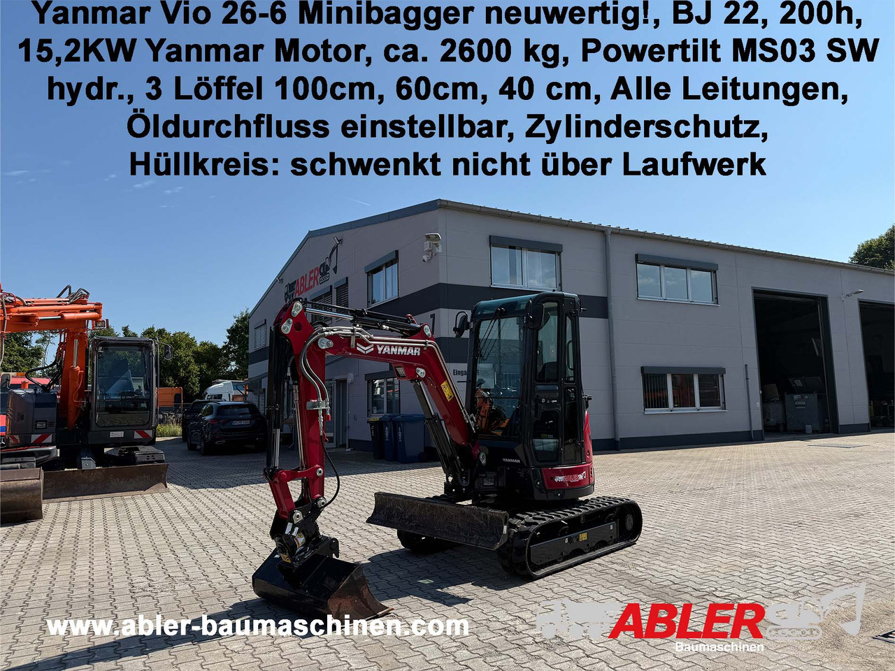 Yanmar VIO 26-6 Minibagger MS03 Powertilt 200 h - Bager: slika Yanmar VIO 26-6 Minibagger MS03 Powertilt 200 h - Bager Yanmar VIO 26-6 Minibagger MS03 Powertilt 200 h - Bager: slika Yanmar VIO 26-6 Minibagger MS03 Powertilt 200 h - Bager