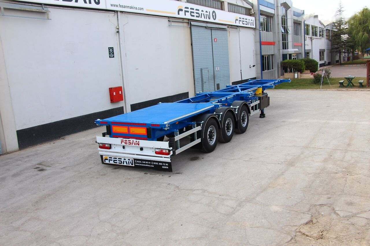 Novi Transporter kontejnera/ Poluprikolica s izmjenjivim sanducima za prijevoz kontejnera Fesan CONTAINER CARRIER CHASSIS 20 FEET, 30 FEET, 40 FEET, 40 FEET HC,: slika Novi Transporter kontejnera/ Poluprikolica s izmjenjivim sanducima za prijevoz kontejnera Fesan CONTAINER CARRIER CHASSIS 20 FEET, 30 FEET, 40 FEET, 40 FEET HC,