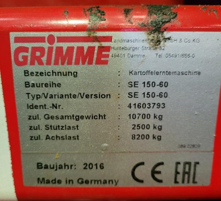 Kombajn za krumpir Grimme SE 170-60 XL: slika Kombajn za krumpir Grimme SE 170-60 XL