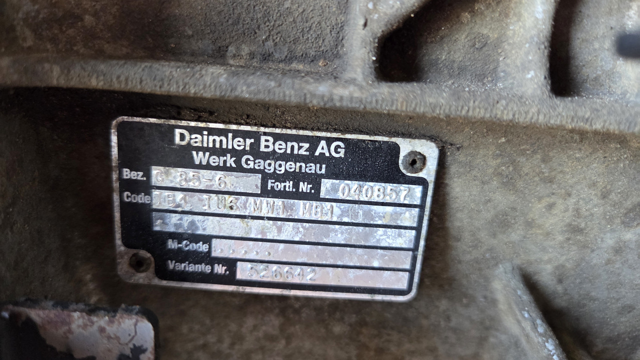 MERCEDES-BENZ GEARBOX G 85-6 - Mjenjač: slika MERCEDES-BENZ GEARBOX G 85-6 - Mjenjač MERCEDES-BENZ GEARBOX G 85-6 - Mjenjač: slika MERCEDES-BENZ GEARBOX G 85-6 - Mjenjač