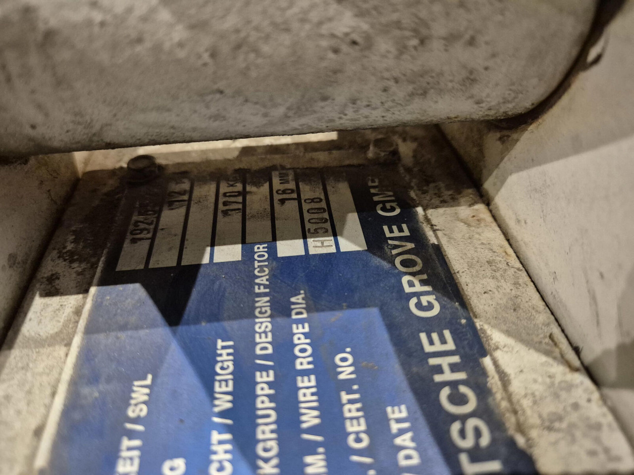 Grove Hookblock 16mm 1 sheave 12t - Rezervni dijelovi za Autodizalica: slika Grove Hookblock 16mm 1 sheave 12t - Rezervni dijelovi za Autodizalica Grove Hookblock 16mm 1 sheave 12t - Rezervni dijelovi za Autodizalica: slika Grove Hookblock 16mm 1 sheave 12t - Rezervni dijelovi za Autodizalica