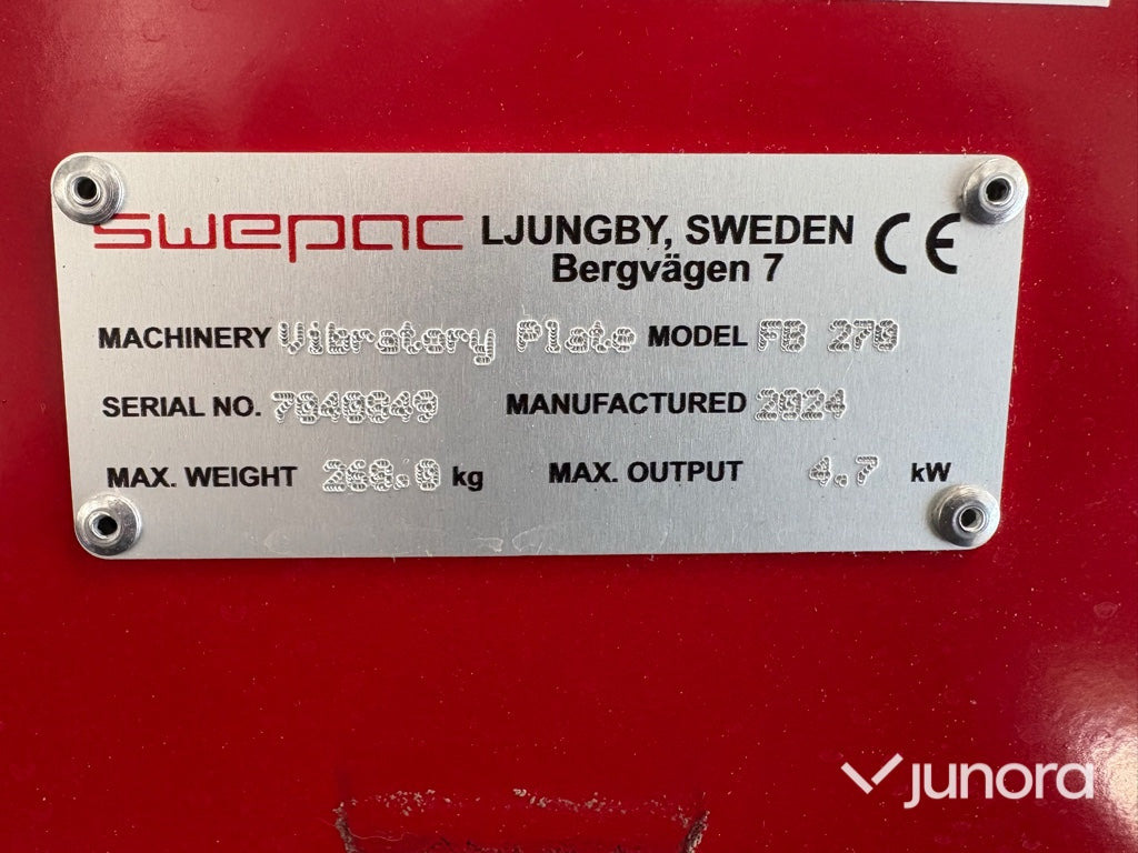 Vibro ploča Markvibrator - Swepac, FB 270: slika Vibro ploča Markvibrator - Swepac, FB 270 Vibro ploča Markvibrator - Swepac, FB 270: slika Vibro ploča Markvibrator - Swepac, FB 270