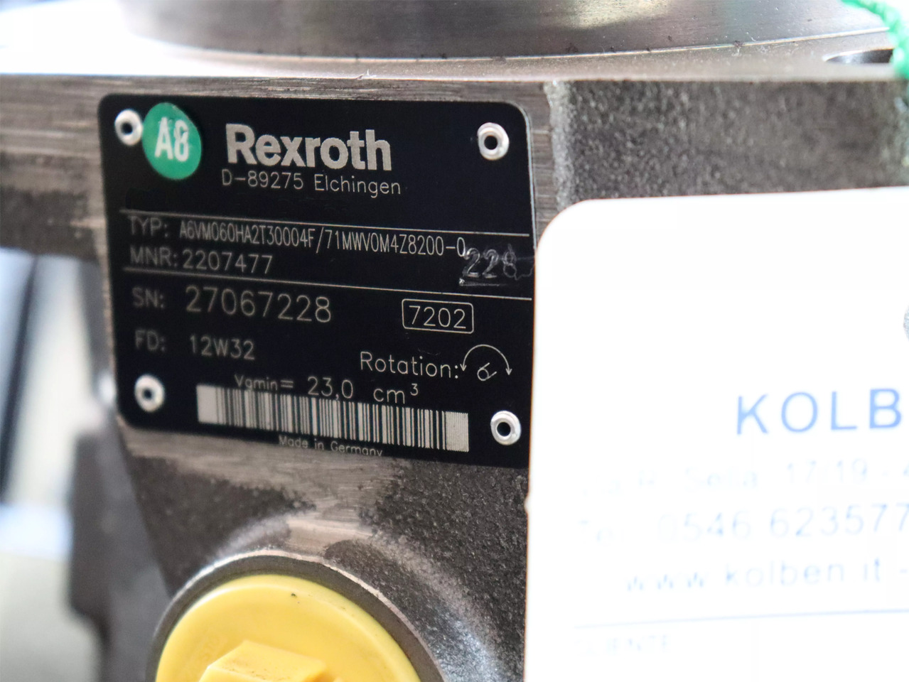 REXROTH A6VM060HA2T30004F/71MWV0M4Z8200-0 - Hidraulični motor za Građevinski strojevi: slika REXROTH A6VM060HA2T30004F/71MWV0M4Z8200-0 - Hidraulični motor za Građevinski strojevi REXROTH A6VM060HA2T30004F/71MWV0M4Z8200-0 - Hidraulični motor za Građevinski strojevi: slika REXROTH A6VM060HA2T30004F/71MWV0M4Z8200-0 - Hidraulični motor za Građevinski strojevi