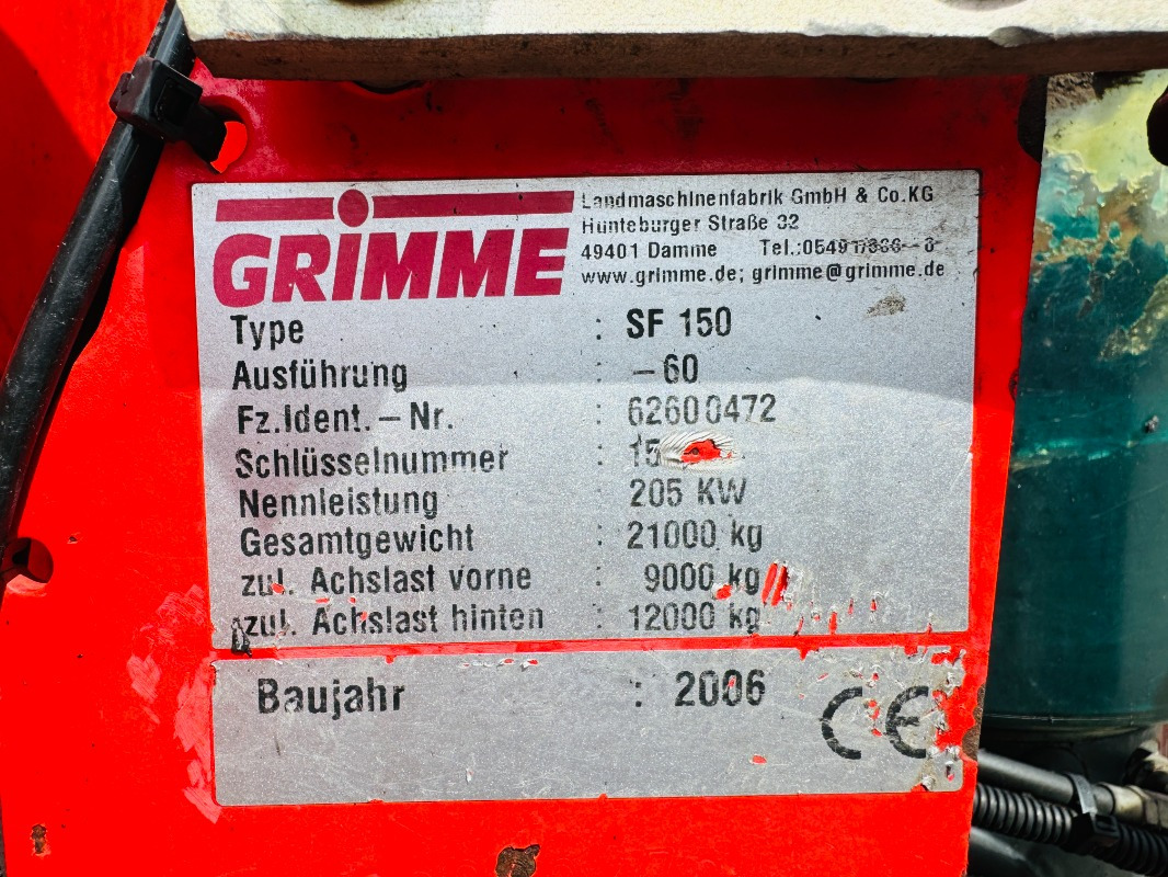 Grimme SF-150-60-UB - Kombajn za krumpir: slika Grimme SF-150-60-UB - Kombajn za krumpir Grimme SF-150-60-UB - Kombajn za krumpir: slika Grimme SF-150-60-UB - Kombajn za krumpir