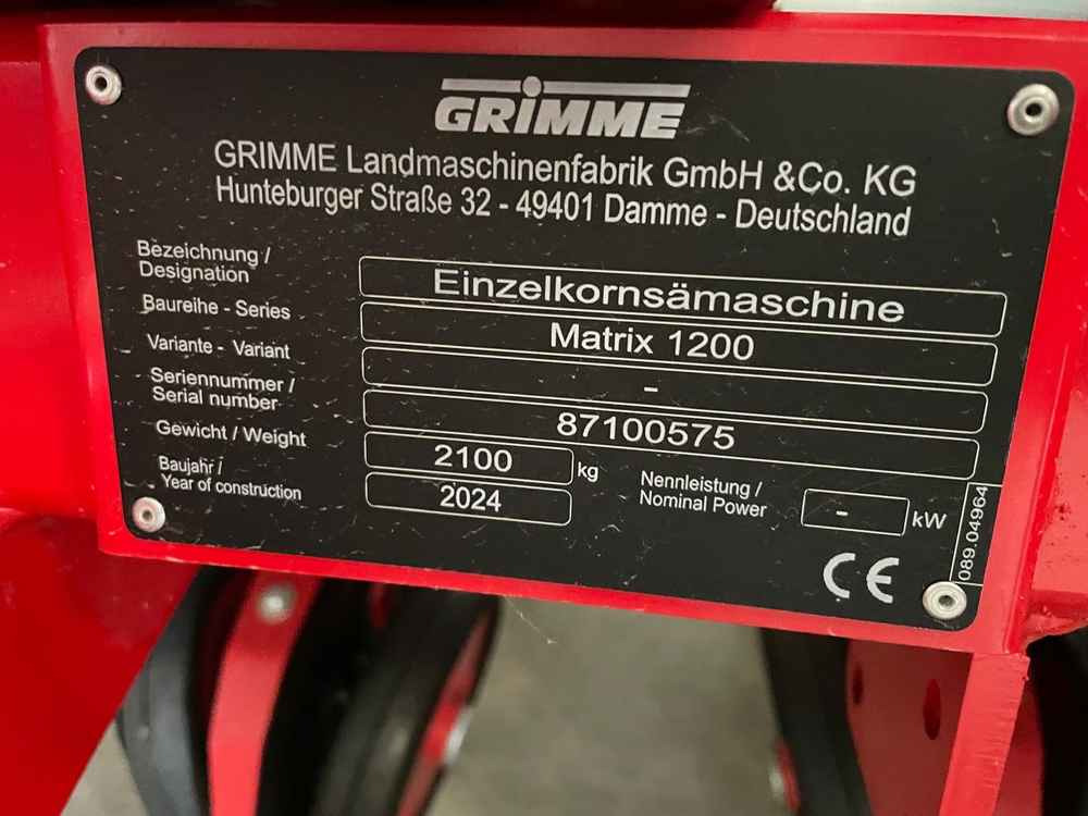 Grimme MATRIX 1200 - Sijačica: slika Grimme MATRIX 1200 - Sijačica Grimme MATRIX 1200 - Sijačica: slika Grimme MATRIX 1200 - Sijačica