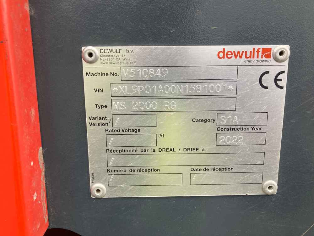 Dewulf MS 2000 RS - Kombajn: slika Dewulf MS 2000 RS - Kombajn Dewulf MS 2000 RS - Kombajn: slika Dewulf MS 2000 RS - Kombajn