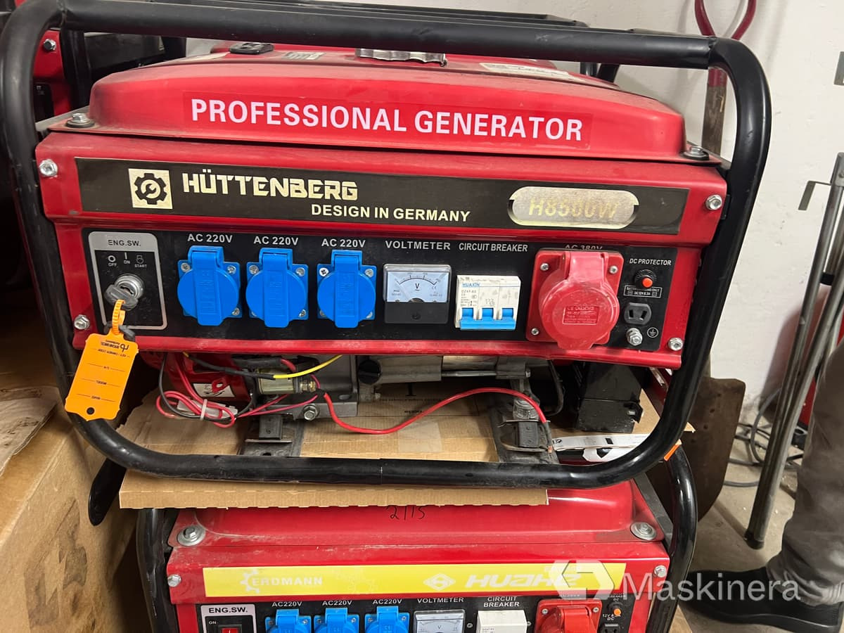 Elverk Huttenberg H8500W - Generatorski set: slika Elverk Huttenberg H8500W - Generatorski set Elverk Huttenberg H8500W - Generatorski set: slika Elverk Huttenberg H8500W - Generatorski set