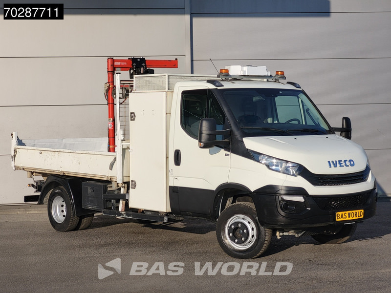 Mali kamion kiper Iveco Daily 70C18 3.0L Driezijdige Kipper 500KG Kraan Kraanwagen Open Laadbak 3,5t Trekhaak Airco Cruise Euro6 Kraan Crane Kranwagen Kipper: slika Mali kamion kiper Iveco Daily 70C18 3.0L Driezijdige Kipper 500KG Kraan Kraanwagen Open Laadbak 3,5t Trekhaak Airco Cruise Euro6 Kraan Crane Kranwagen Kipper
