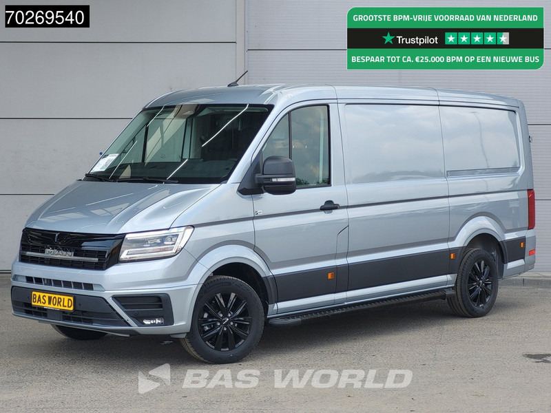 MAN TGE 3.180 Automaat 2025 Black Edition model Facelift L3H2 Navi CarPlay Camera L2H1 10m3 Airco Cruise control - Furgon: slika MAN TGE 3.180 Automaat 2025 Black Edition model Facelift L3H2 Navi CarPlay Camera L2H1 10m3 Airco Cruise control - Furgon MAN TGE 3.180 Automaat 2025 Black Edition model Facelift L3H2 Navi CarPlay Camera L2H1 10m3 Airco Cruise control - Furgon: slika MAN TGE 3.180 Automaat 2025 Black Edition model Facelift L3H2 Navi CarPlay Camera L2H1 10m3 Airco Cruise control - Furgon