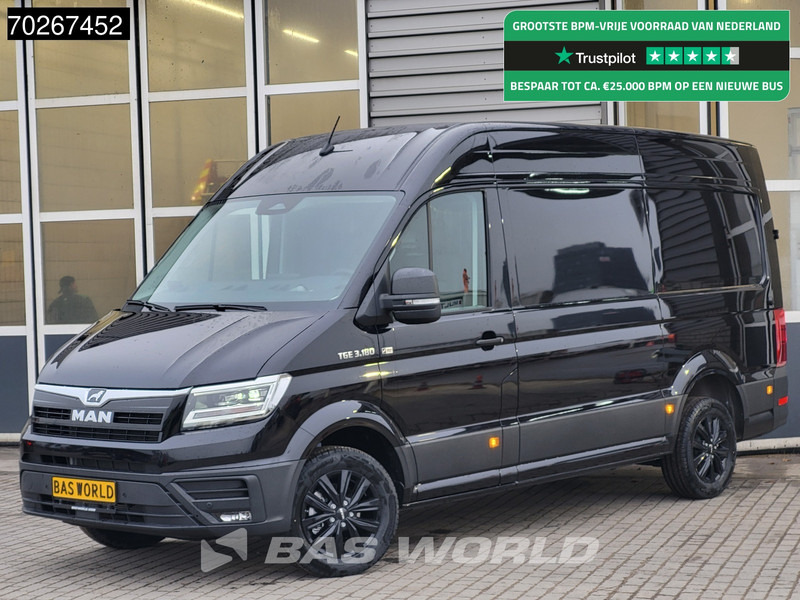 MAN TGE 3.180 Automaat 2025 model Facelift Black Edition L3H3 ACC Trekhaak L2H2 11m3 Airco Trekhaak - Furgon: slika MAN TGE 3.180 Automaat 2025 model Facelift Black Edition L3H3 ACC Trekhaak L2H2 11m3 Airco Trekhaak - Furgon MAN TGE 3.180 Automaat 2025 model Facelift Black Edition L3H3 ACC Trekhaak L2H2 11m3 Airco Trekhaak - Furgon: slika MAN TGE 3.180 Automaat 2025 model Facelift Black Edition L3H3 ACC Trekhaak L2H2 11m3 Airco Trekhaak - Furgon
