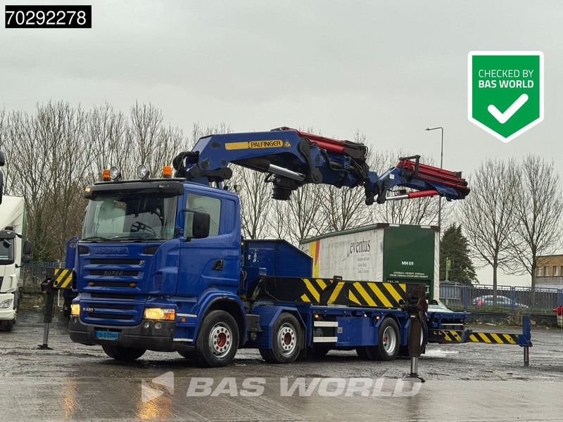 Scania R420 8X2 Palfinger PK100002 Crane Kran + PJ170 JIB Lift Axle Euro 4 - Kamion s otvorenim sandukom, Kamion s kranom: slika Scania R420 8X2 Palfinger PK100002 Crane Kran + PJ170 JIB Lift Axle Euro 4 - Kamion s otvorenim sandukom, Kamion s kranom Scania R420 8X2 Palfinger PK100002 Crane Kran + PJ170 JIB Lift Axle Euro 4 - Kamion s otvorenim sandukom, Kamion s kranom: slika Scania R420 8X2 Palfinger PK100002 Crane Kran + PJ170 JIB Lift Axle Euro 4 - Kamion s otvorenim sandukom, Kamion s kranom