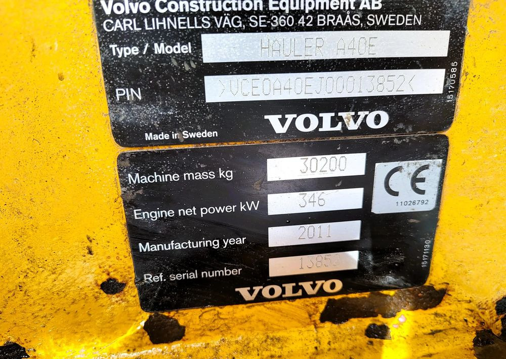 Volvo A40E - Istovarivač: slika Volvo A40E - Istovarivač Volvo A40E - Istovarivač: slika Volvo A40E - Istovarivač