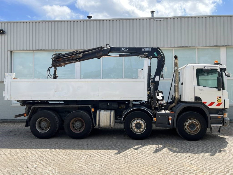 Kiper, Kamion s kranom Scania P 400 8X4 KIPPER 2010 + HIAB Crane EURO 5: slika Kiper, Kamion s kranom Scania P 400 8X4 KIPPER 2010 + HIAB Crane EURO 5