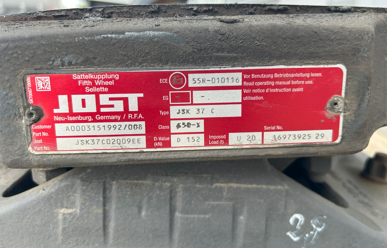JOST JSK37C MERCEDES ACTROS MP4 - Sedlo za Kamion: slika JOST JSK37C MERCEDES ACTROS MP4 - Sedlo za Kamion JOST JSK37C MERCEDES ACTROS MP4 - Sedlo za Kamion: slika JOST JSK37C MERCEDES ACTROS MP4 - Sedlo za Kamion
