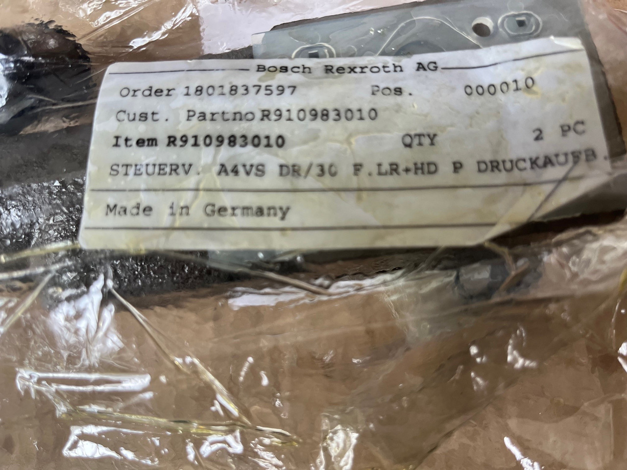 REXROTH Steuerventil A4VS DR/30 R910983010 - Rezervni dijelovi za Građevinski strojevi: slika REXROTH Steuerventil A4VS DR/30 R910983010 - Rezervni dijelovi za Građevinski strojevi REXROTH Steuerventil A4VS DR/30 R910983010 - Rezervni dijelovi za Građevinski strojevi: slika REXROTH Steuerventil A4VS DR/30 R910983010 - Rezervni dijelovi za Građevinski strojevi