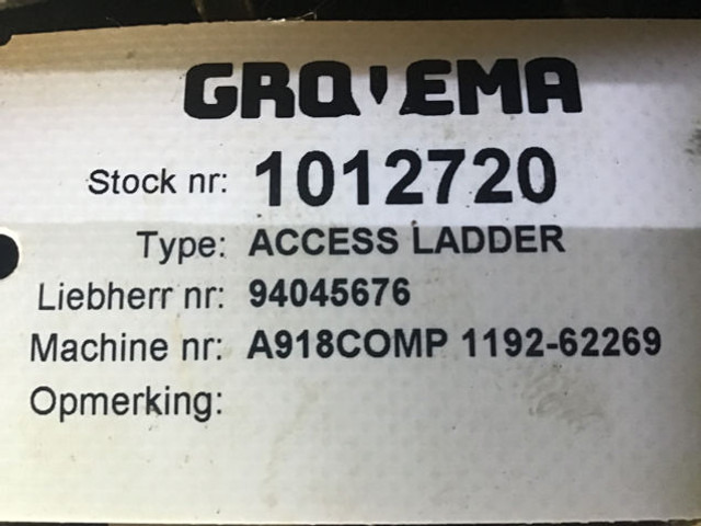 Liebherr Access Ladder - Kabina i unutrašnjost: slika Liebherr Access Ladder - Kabina i unutrašnjost Liebherr Access Ladder - Kabina i unutrašnjost: slika Liebherr Access Ladder - Kabina i unutrašnjost