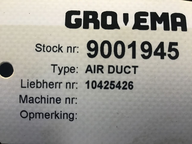 Liebherr Air Duct - Dio klima uređaja: slika Liebherr Air Duct - Dio klima uređaja Liebherr Air Duct - Dio klima uređaja: slika Liebherr Air Duct - Dio klima uređaja