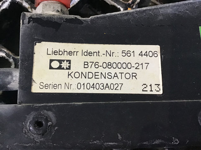 Liebherr Capacitor Unit - Dio klima uređaja: slika Liebherr Capacitor Unit - Dio klima uređaja Liebherr Capacitor Unit - Dio klima uređaja: slika Liebherr Capacitor Unit - Dio klima uređaja