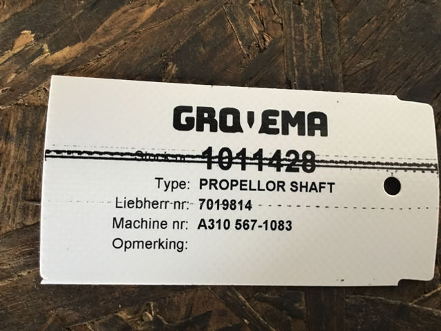 Liebherr Propeller Shaft - Polosovina: slika Liebherr Propeller Shaft - Polosovina Liebherr Propeller Shaft - Polosovina: slika Liebherr Propeller Shaft - Polosovina