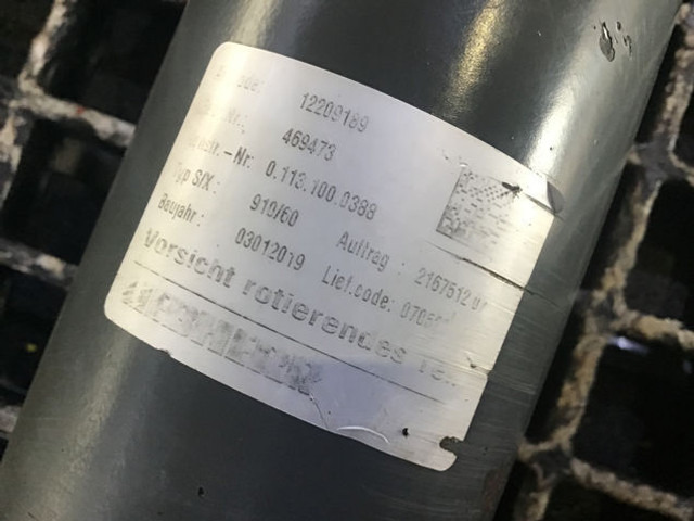 Liebherr Propellor Shaft - Polosovina: slika Liebherr Propellor Shaft - Polosovina Liebherr Propellor Shaft - Polosovina: slika Liebherr Propellor Shaft - Polosovina