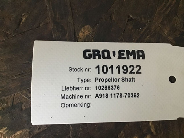 Liebherr Propellor Shaft - Polosovina: slika Liebherr Propellor Shaft - Polosovina Liebherr Propellor Shaft - Polosovina: slika Liebherr Propellor Shaft - Polosovina