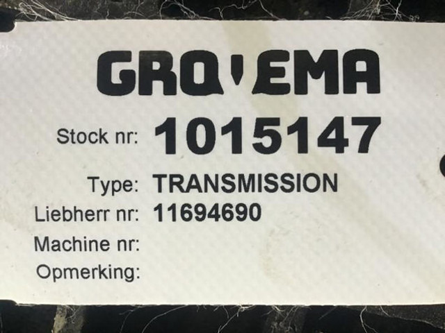 Liebherr Travel Gearbox - Mjenjač: slika Liebherr Travel Gearbox - Mjenjač Liebherr Travel Gearbox - Mjenjač: slika Liebherr Travel Gearbox - Mjenjač