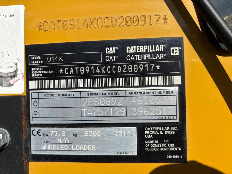 Cat 914 K - Utovarivač na kotačima: slika Cat 914 K - Utovarivač na kotačima Cat 914 K - Utovarivač na kotačima: slika Cat 914 K - Utovarivač na kotačima