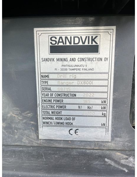 Sandvik Ranger DX800i - Platforma za bušenje: slika Sandvik Ranger DX800i - Platforma za bušenje Sandvik Ranger DX800i - Platforma za bušenje: slika Sandvik Ranger DX800i - Platforma za bušenje
