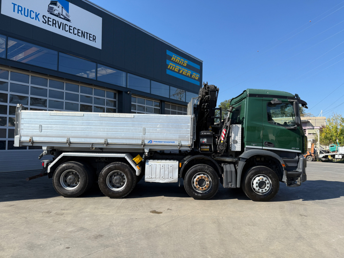 Kiper, Kamion s kranom MERCEDES Arocs 3242 8x4 Hiab 166-4: slika Kiper, Kamion s kranom MERCEDES Arocs 3242 8x4 Hiab 166-4