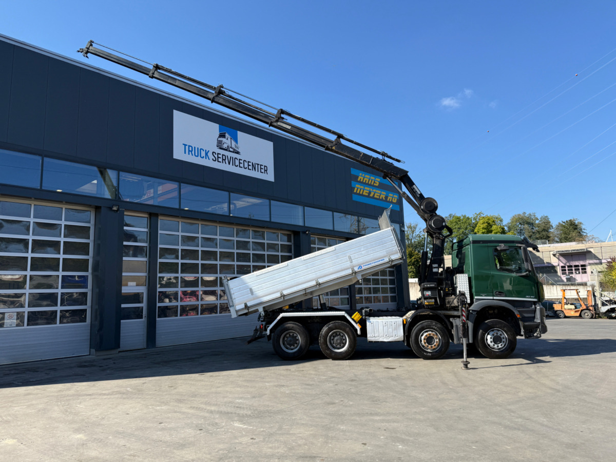 Kiper, Kamion s kranom MERCEDES Arocs 3242 8x4 Hiab 166-4: slika Kiper, Kamion s kranom MERCEDES Arocs 3242 8x4 Hiab 166-4