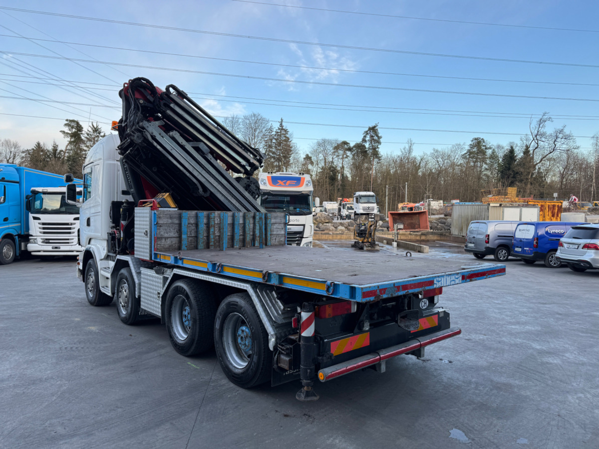 Kamion s kranom SCANIA R480 8x4 Fassi 660 SZM/Pritsche: slika Kamion s kranom SCANIA R480 8x4 Fassi 660 SZM/Pritsche
