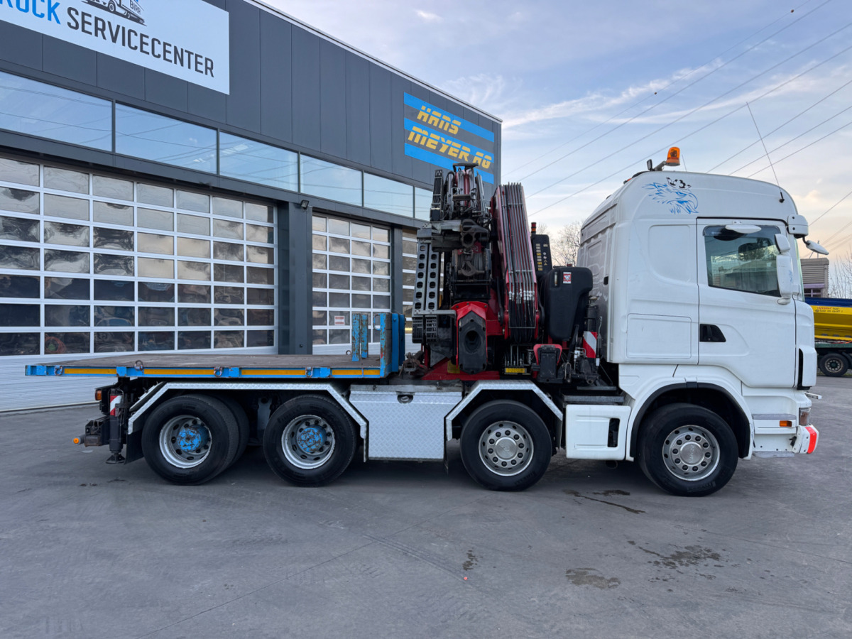 Kamion s kranom SCANIA R480 8x4 Fassi 660 SZM/Pritsche: slika Kamion s kranom SCANIA R480 8x4 Fassi 660 SZM/Pritsche