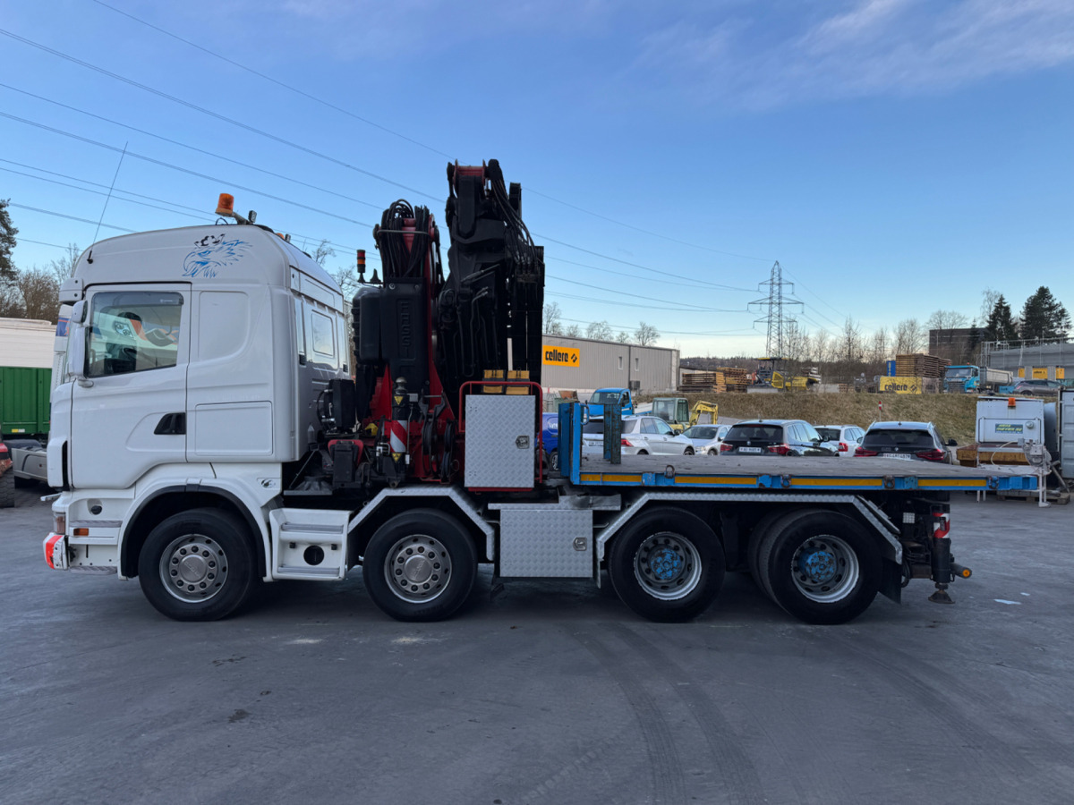 Kamion s kranom SCANIA R480 8x4 Fassi 660 SZM/Pritsche: slika Kamion s kranom SCANIA R480 8x4 Fassi 660 SZM/Pritsche