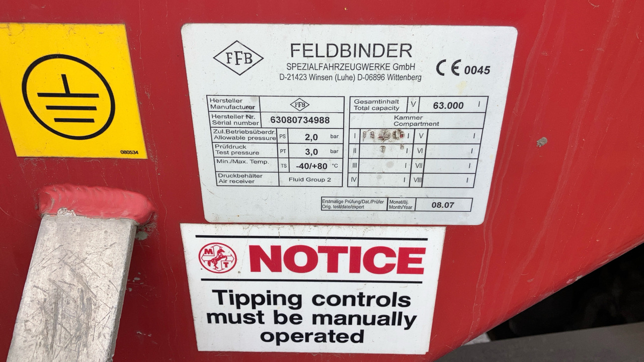 FELDBINDER TANKER - Prikolica: slika FELDBINDER TANKER - Prikolica FELDBINDER TANKER - Prikolica: slika FELDBINDER TANKER - Prikolica