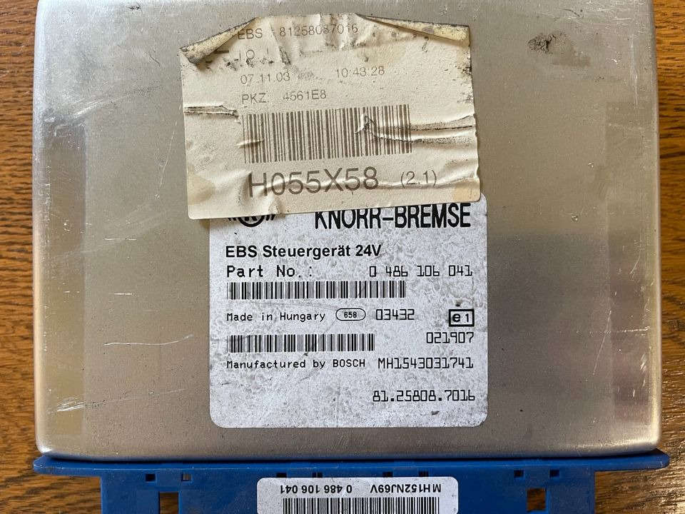 MAN TGX TGL Knorr-Bremse EBS Elektronik 81258087016 - Upravljačka jedinica (ECU) za Kamion: slika MAN TGX TGL Knorr-Bremse EBS Elektronik 81258087016 - Upravljačka jedinica (ECU) za Kamion MAN TGX TGL Knorr-Bremse EBS Elektronik 81258087016 - Upravljačka jedinica (ECU) za Kamion: slika MAN TGX TGL Knorr-Bremse EBS Elektronik 81258087016 - Upravljačka jedinica (ECU) za Kamion