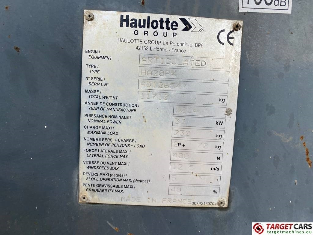 Zglobni krak Haulotte HA20PX Articulated 4x4x4 Diesel Boom Lift 2065cm: slika Zglobni krak Haulotte HA20PX Articulated 4x4x4 Diesel Boom Lift 2065cm Zglobni krak Haulotte HA20PX Articulated 4x4x4 Diesel Boom Lift 2065cm: slika Zglobni krak Haulotte HA20PX Articulated 4x4x4 Diesel Boom Lift 2065cm