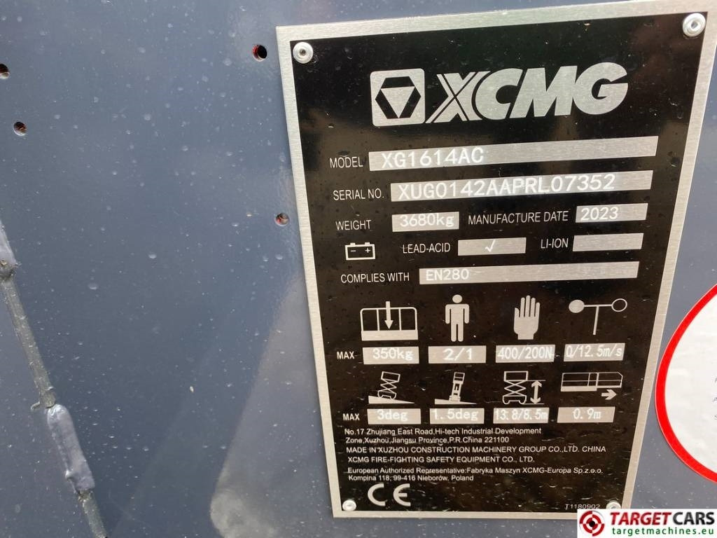 Zakup XCMG XG1614AC Electric Scissor Work Lift 1580cm  XCMG XG1614AC Electric Scissor Work Lift 1580cm: slika Zakup XCMG XG1614AC Electric Scissor Work Lift 1580cm  XCMG XG1614AC Electric Scissor Work Lift 1580cm